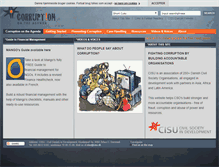 Tablet Screenshot of corruption-agenda.org